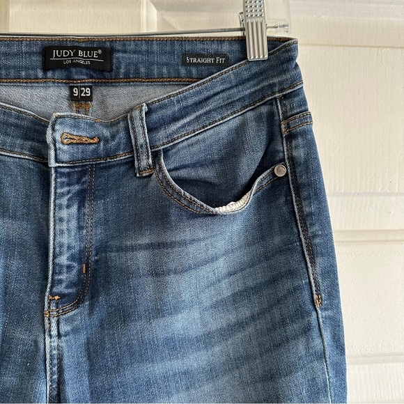 Judy Blue High Rise Tummy Control Mom Straight Leg Denim Jeans Size 29 - Picture 5 of 9